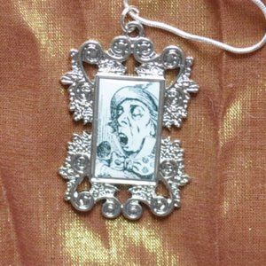 mad hatter pendant with 925 silver necklace alice in wonderland (3301)